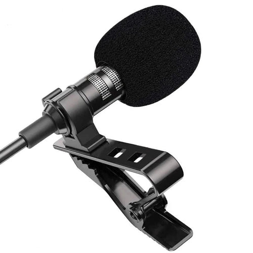 1.5m Mini Portable Lavalier Microphone Condenser Clip-on Lapel Mic Wired USB 3.5mm Type-C Microfon For Phone for Laptop PC