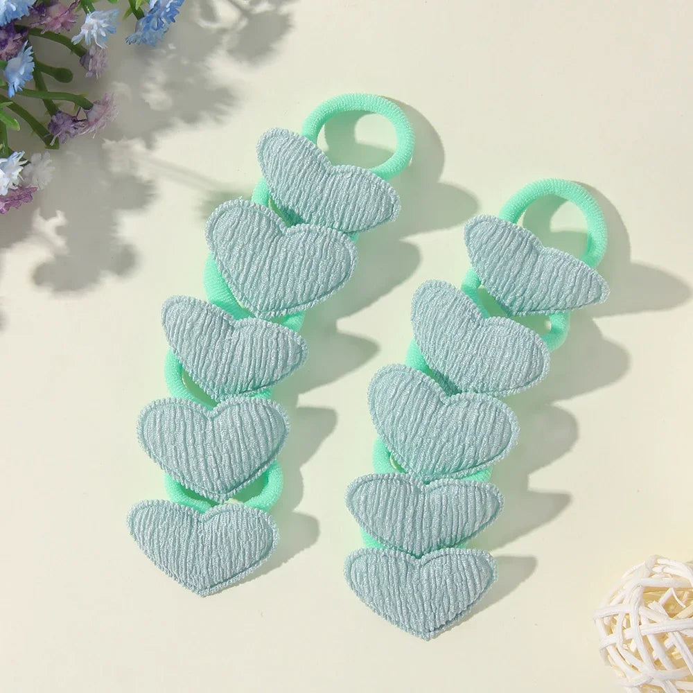 10/30Pcs Children Hairbands No Harm Hair Cartoon Towel Rope Ponytail Holder Kids Mini Rubber Band Headwear Girls Halloween Gift