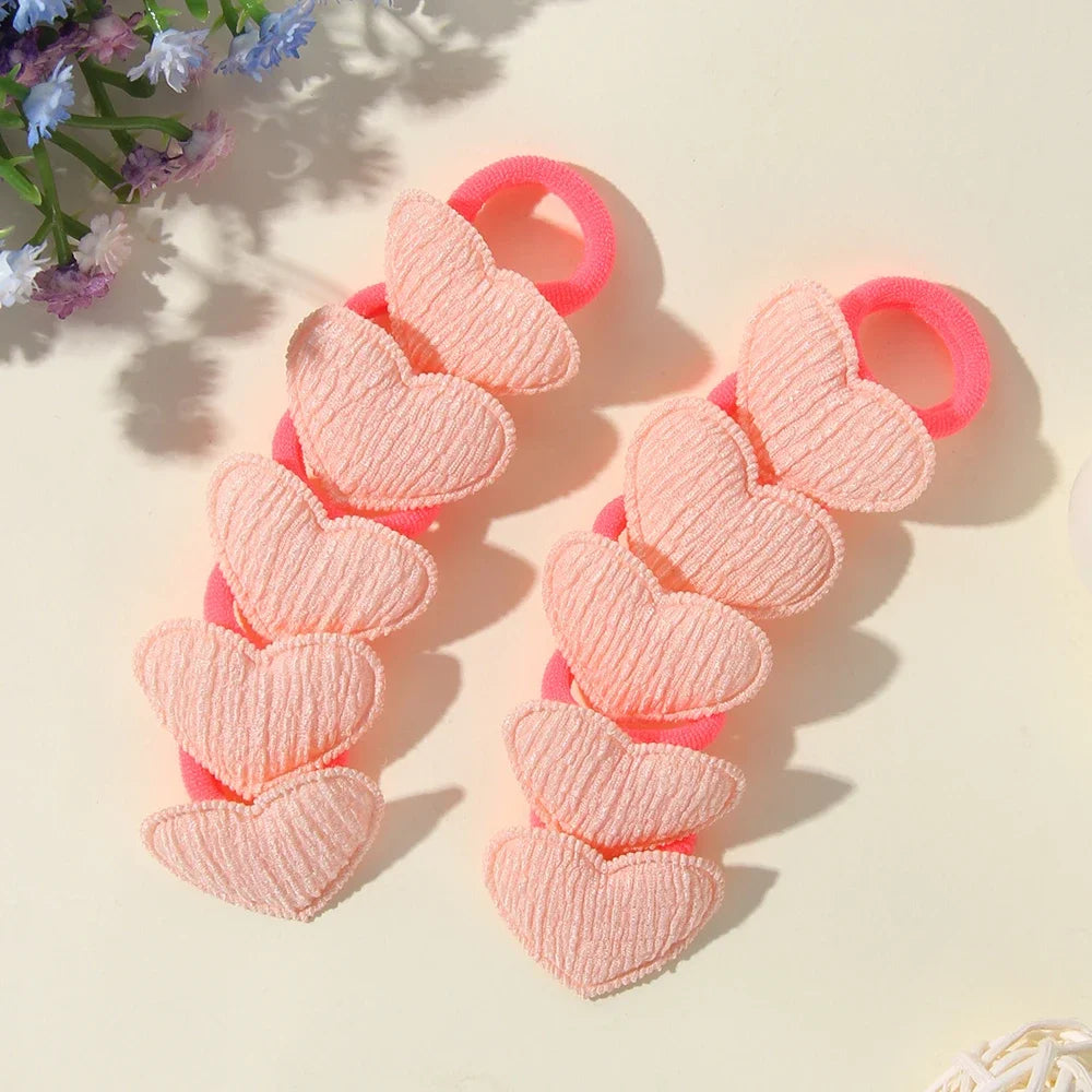 10/30Pcs Children Hairbands No Harm Hair Cartoon Towel Rope Ponytail Holder Kids Mini Rubber Band Headwear Girls Halloween Gift