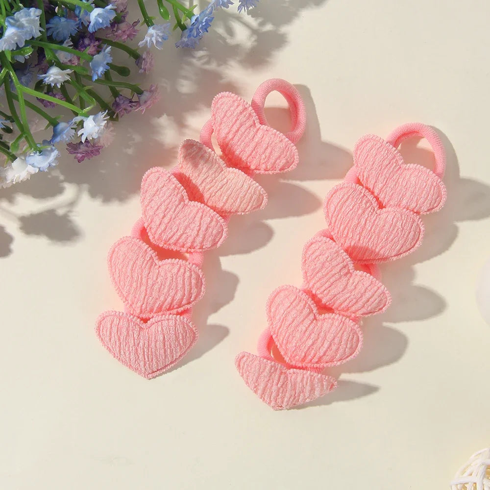 10/30Pcs Children Hairbands No Harm Hair Cartoon Towel Rope Ponytail Holder Kids Mini Rubber Band Headwear Girls Halloween Gift