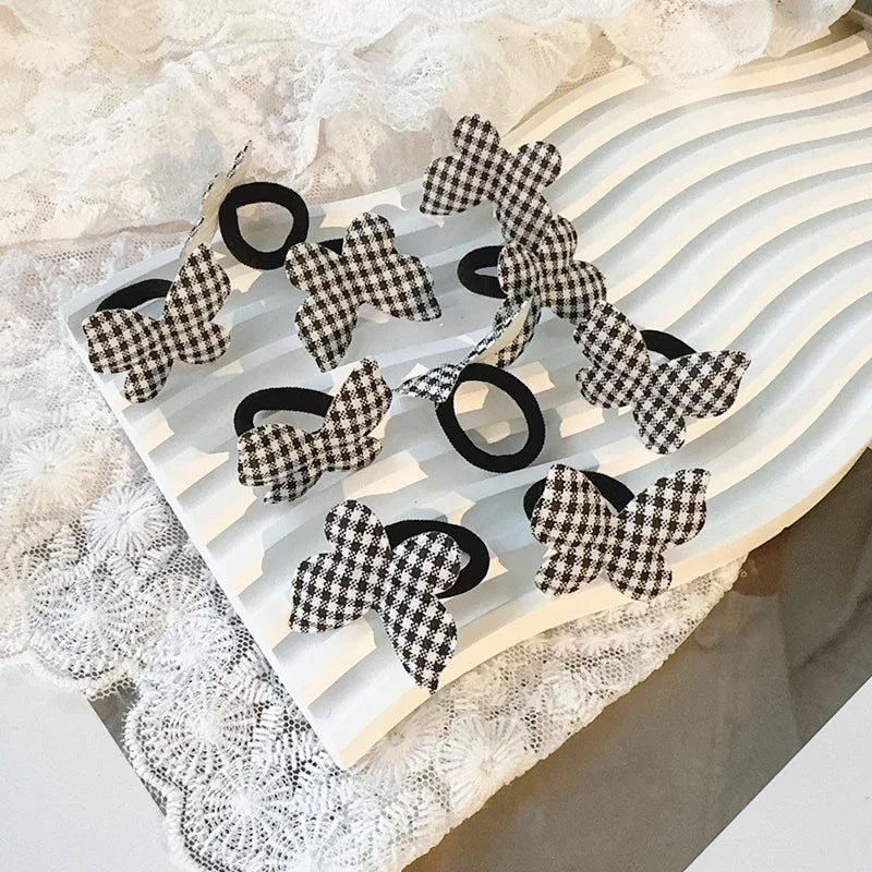 10/30Pcs Children Hairbands No Harm Hair Cartoon Towel Rope Ponytail Holder Kids Mini Rubber Band Headwear Girls Halloween Gift