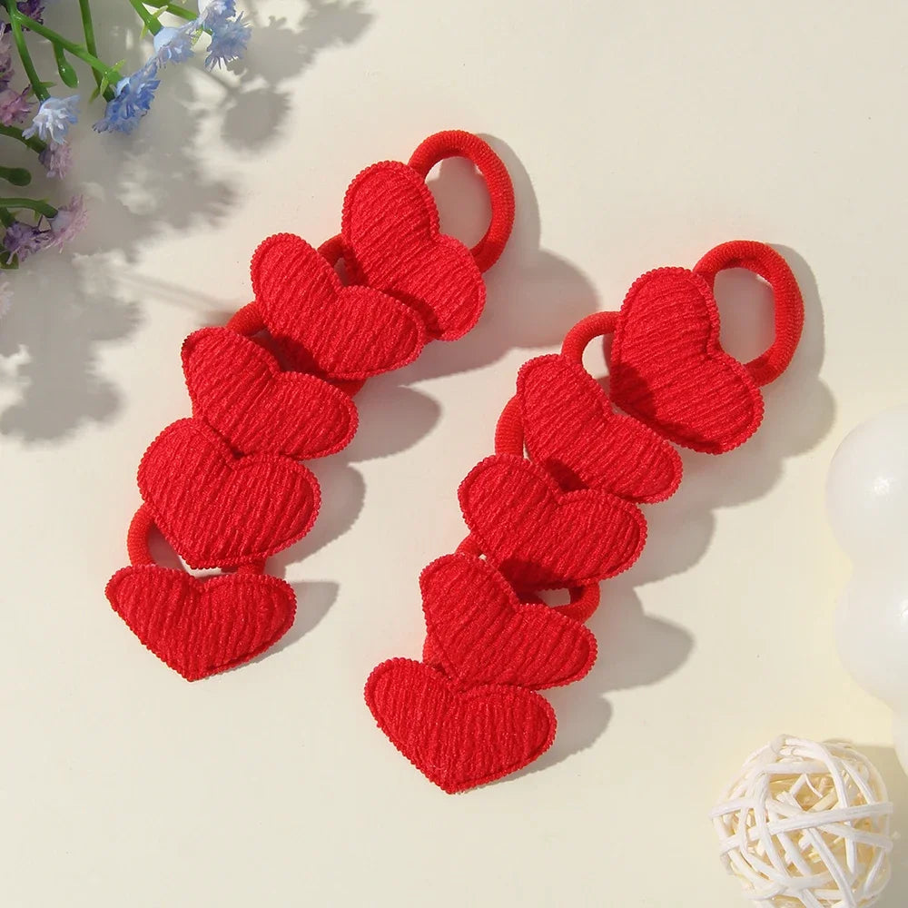 10/30Pcs Children Hairbands No Harm Hair Cartoon Towel Rope Ponytail Holder Kids Mini Rubber Band Headwear Girls Halloween Gift