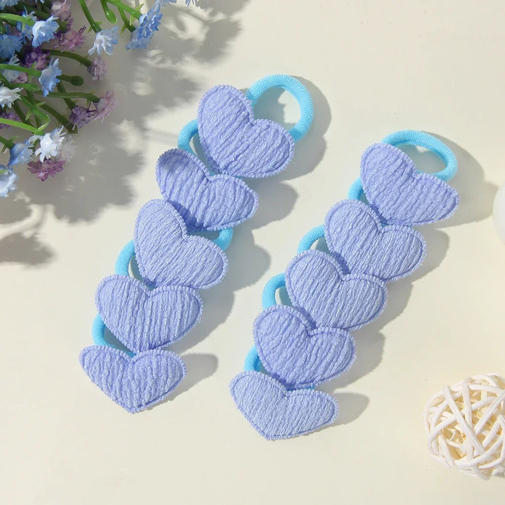 10/30Pcs Children Hairbands No Harm Hair Cartoon Towel Rope Ponytail Holder Kids Mini Rubber Band Headwear Girls Halloween Gift